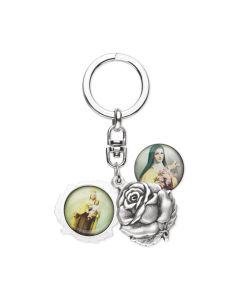 Saint Therese and Our Lady of Mt. Carmel Keychain