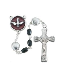 7mm Black Bead RCIA Rosary