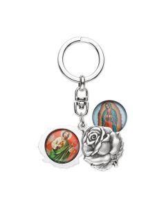 Our Lady of Guadalupe and Saint Jude Keychain