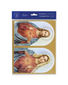 8" x 10" The Sacred Hearts Print  (sold in inc. of 3)