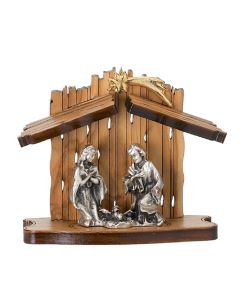 2 1/2" x 2 3/4" Laser Cut Wood Nativity Standing Plaque