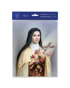 8" x 10" Saint Therese Print (sold in inc. of 3)