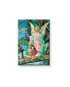 2" x 3" Guardian Angel Magnetic Laminated Plaque