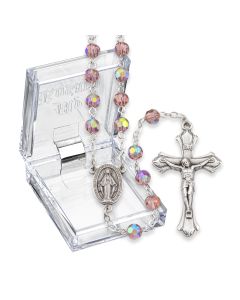 June Alexandrite Aurora Borealis Birthstone Rosary