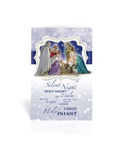 Nativity with a Magi Christmas Greeting Cards