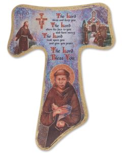 14" Franciscan Tau Wooden Cross