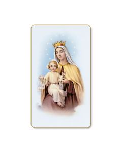 Our Lady of Mt. Carmel Holy Card