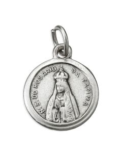 15mm Round Pilgrim Virgin Fatima Medal