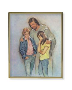 11" x 14" Gold Plaque Frame with a Desoto: The Comforter Print