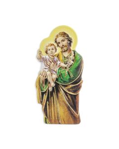 Magnetic Resin Statuette of the Saint Joseph and Child  