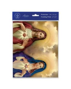 8" x 10" The Sacred Hearts Print (sold in inc. of 3)