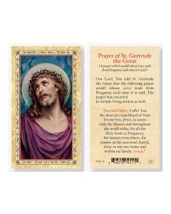 Prayer for Souls in Purgatory Laminated Holy Card. Inc. of 25