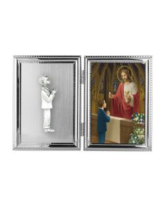 5" x 7" Standing Communion Boy Photo Frame-P65