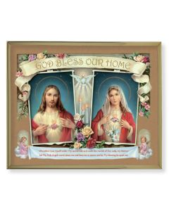 11" x 14" Gold Plaque Frame with a House Blessing: SHJ-IHM Print