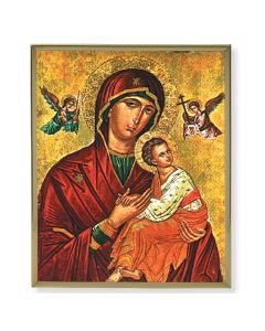 8" x 10" Gold Plaque Frame with an Our Lady of Passion Print