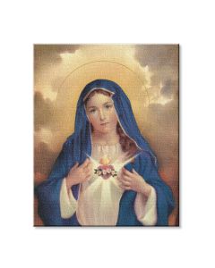 8" x 10" Immaculate Heart of Mary Canvas Print