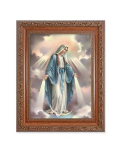 8.25" x 10.25" Ornate Wood Frame with a 6" x 8" Our Lady of Grace Print