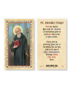 St Benedict Prayer God Our Father Laminated Holy Card. Inc. of 25
