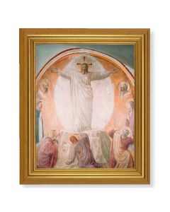 10" x 12" Gold Leaf Finish Beveled Frame with 8" x 10" Transfiguration of Christ Textured Art