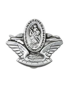 Saint Christopher Wings Auto Visor Clip (Sold in Inc. of 3)