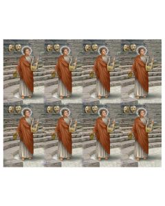 Saint Genesius Eight-Up Micro Perforated Holy Cards