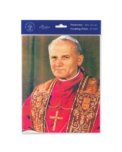 8" x 10" St. Pope John Paul II Print  (sold in inc. of 3)