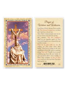Prayer For Widows and Widowers Laminated Holy Card. Inc. of 25