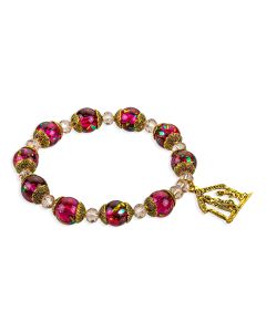 Christmas Blessed Beads Bracelet with Nativity Charm