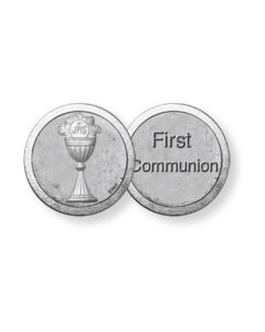 First Communion and Chalice Pocket Coin (Sold in Inc. of 10)