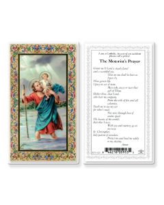 Saint Christopher - Motorist Laminated Holy Card