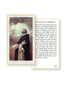 Saint Dominic Holy Card 