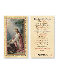 The Lords Prayer Laminated Holy Card. Inc. of 25