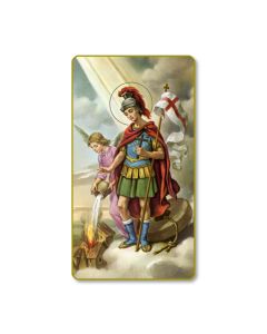 Saint Florian Holy Card