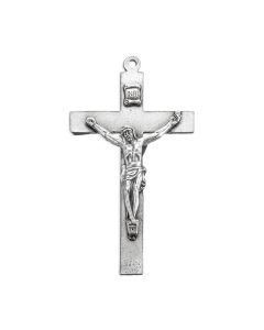 1 3/4" Antiqued Silver Oxidized Crucifix