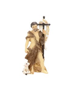 4" Cold Cast Resin Hand Painted Statue of Saint John the Baptist in a Deluxe Window Box-P65