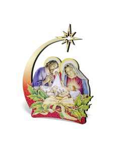 5 1/4" Standing Holy Family Nativity Scene with Star of Bethlehem