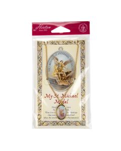 Saint Michael Epoxied Patron Saint Medal and a 18" Chain