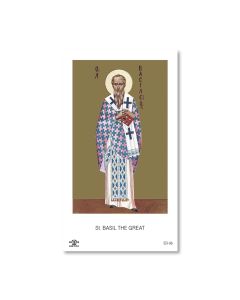Saint Basil The Great Holy Card