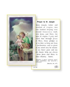 Saint Joseph the Worker Holy Card 