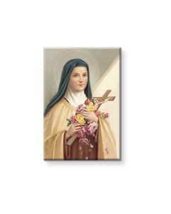 2" x 3" Saint Therese Magnetic Laminated Plaque