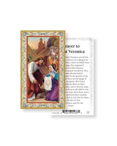 Saint Veronica Holy Card