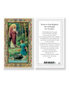 Saint Raphael - Travelers Laminated Holy Card