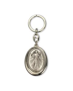 Divine Mercy and Saint Christopher Keychain