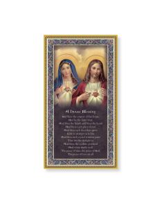 Sacred Hearts House Blessing Plaque with Prayer