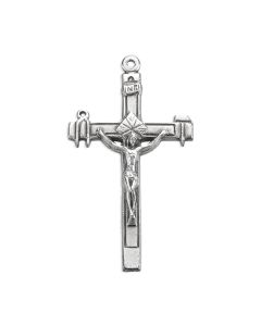 2" Antiqued Silver Oxidized La Sallette Crucifix