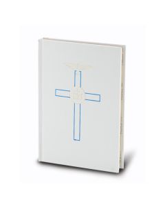 White Blessed Trinity Missal with New Mass in Gold and Blue