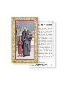 Saint Vincent De Paul Holy Card