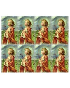 The Christ Child Eight-Up Micro Perforated Holy Cards