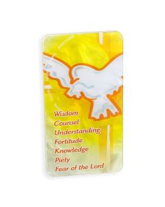 3 1/2" x 6 1/2" Confirmation Image on Pearlized White Plaque