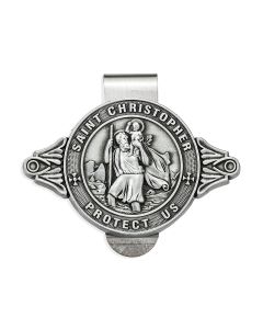 Saint Christopher Auto Visor Clip (Sold in Inc. of 3)